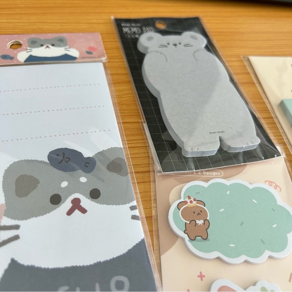 Set of 4 - Japanese Stationary Notepad Set - Picture 8 of 13